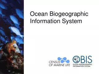 Ocean Biogeographic Information System