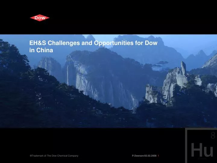 eh s challenges and opportunities for dow in china