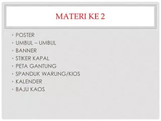 materi ke 2