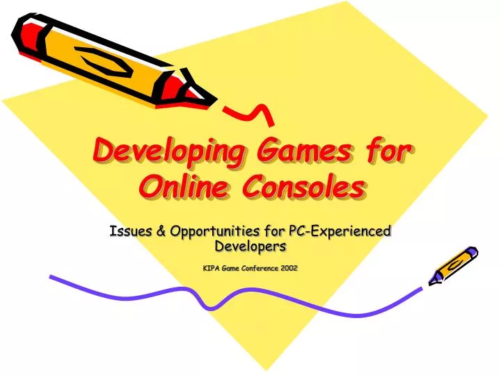 developing games for online consoles