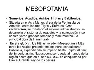mesopotamia