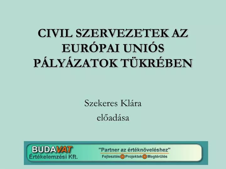 civil szervezetek az eur pai uni s p ly zatok t kr ben