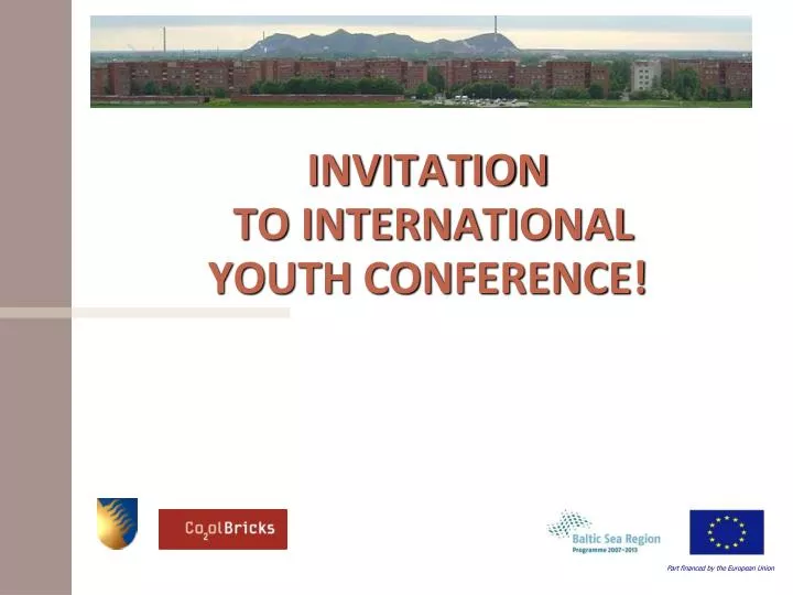 invitation to international youth conference