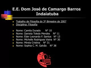 e e dom jos de camargo barros indaiatuba
