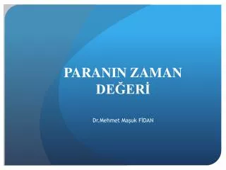 paranin zaman de er