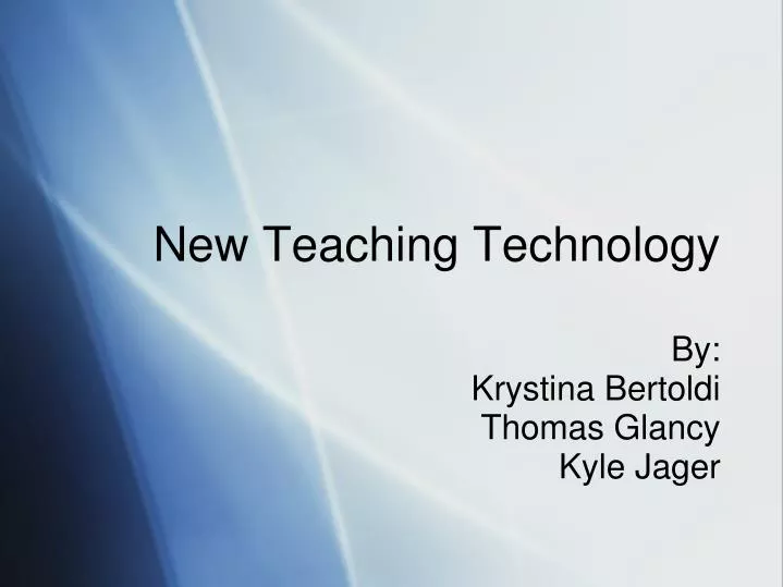 new teaching technology