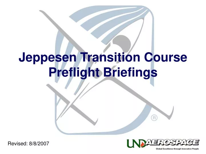 jeppesen transition course preflight briefings