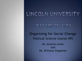 Lincoln University Jefferson City