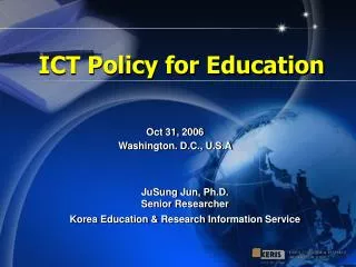 ICT Policy for Education