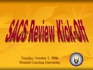 Tuesday, October 3, 2006 Western Carolina University