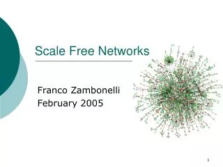 Scale Free Networks