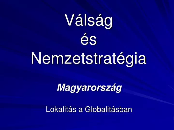 v ls g s nemzetstrat gia