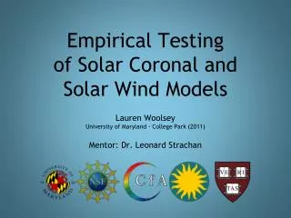 empirical testing of solar coronal and solar wind models