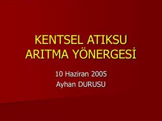 kentsel atiksu aritma y nerges