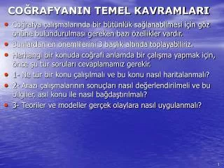 co rafyanin temel kavramlari