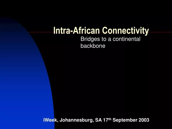 intra african connectivity