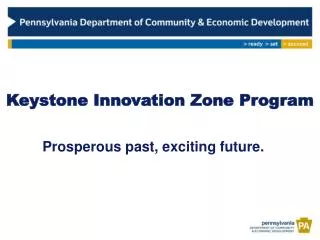 Keystone Innovation Zone Program