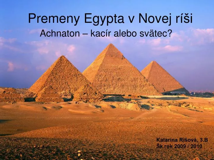 premeny egypta v novej r i