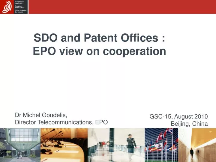 sdo and patent offices epo view on cooperation