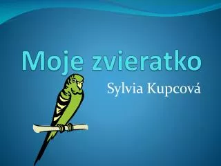 moje zvieratko