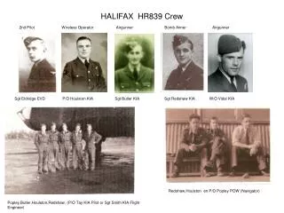 halifax hr839 crew