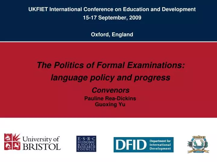 ukfiet international conference on education and development 15 17 september 2009 oxford england