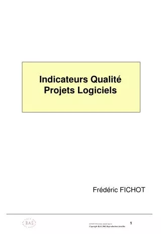 indicateurs qualit projets logiciels