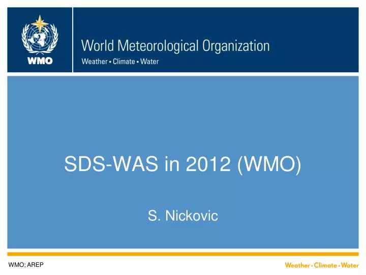 sds was in 2012 wmo