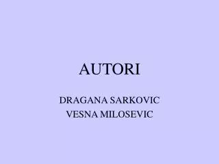 autori