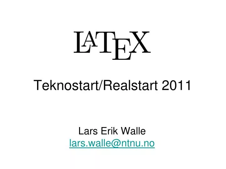 teknostart realstart 2011