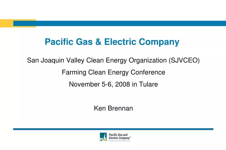 pacific gas electric company