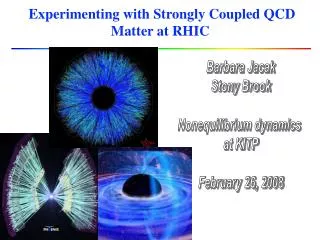 Experimenting with Strongly Coupled QCD Matter at RHIC