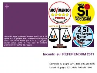 incontri sul referendum 2011