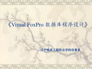 visual foxpro