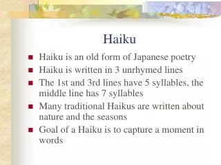 Haiku