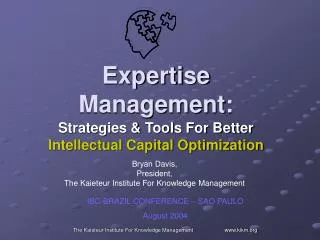 Expertise Management: