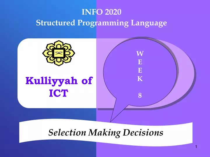 info 2020 structured programming language