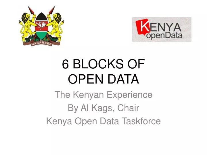 6 blocks of open data