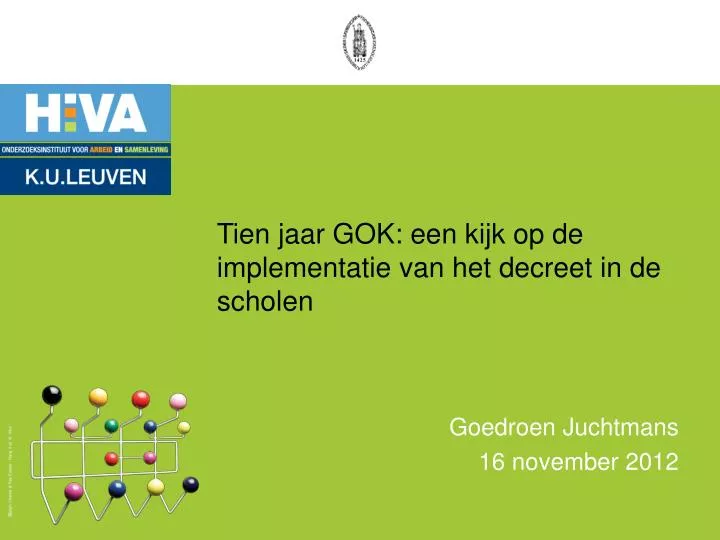 tien jaar gok een kijk op de implementatie van het decreet in de scholen