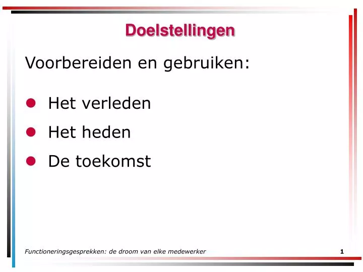 doelstellingen