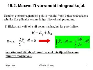 15 2 maxwell i v rrandid integraalkujul