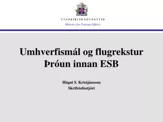 umhverfism l og flugrekstur r un innan esb