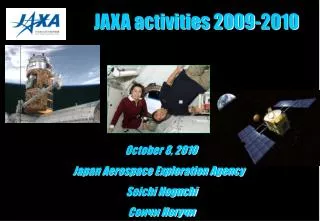 JAXA activities 2009-2010