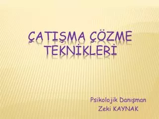 psikolojik dan man zeki kaynak