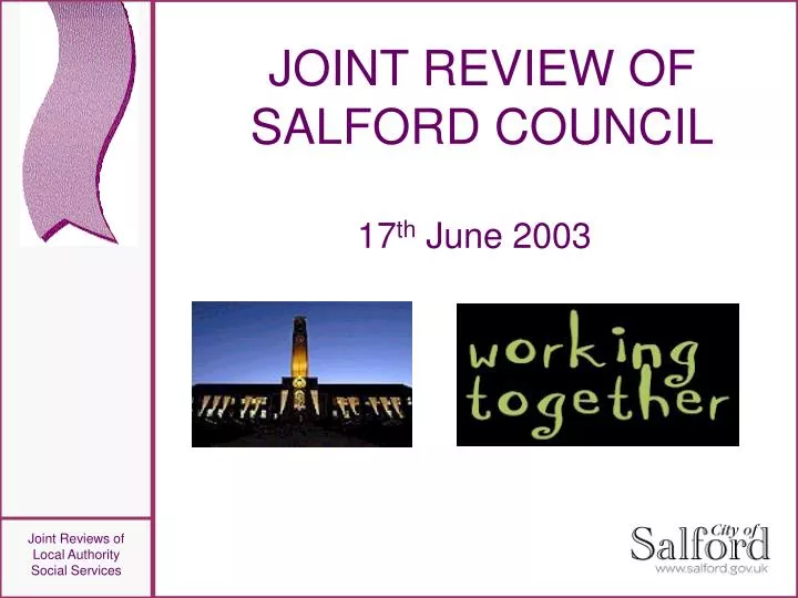 joint review of salford council
