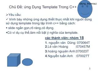 ch ng d ng template trong c