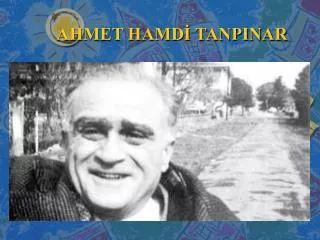 ahmet hamd tanpinar