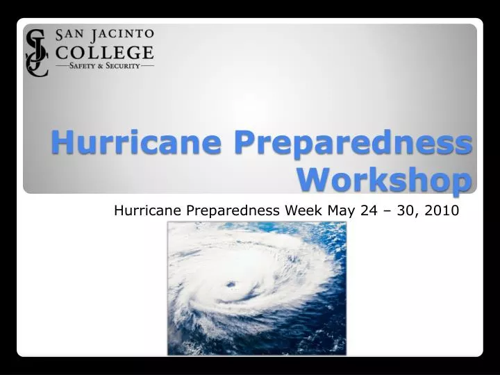 hurricane preparedness workshop