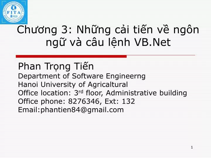 ch ng 3 nh ng c i ti n v ng n ng v c u l nh vb net