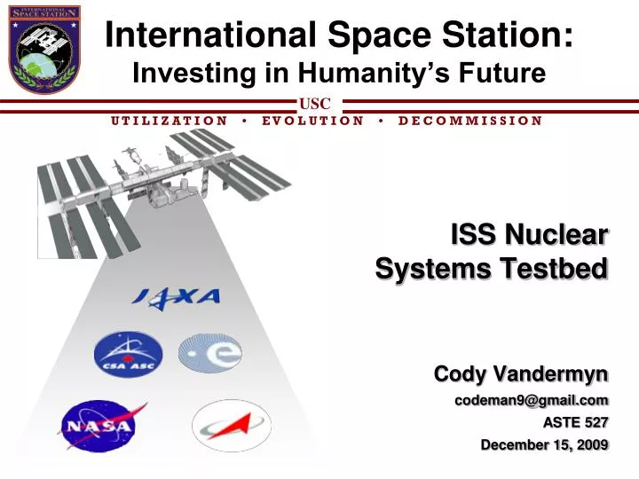 international space station investing in humanity s future
